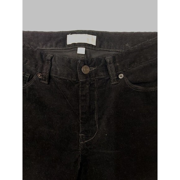 Banana Republic Jeans Black Skinny Dark Wash Stretch Corduroy Jeans size 28/6 - Picture 9 of 14